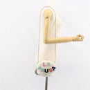 CHANEL V Stitch Chain Shoulder Bag Leather White Gold CC Auth 144830AV-21