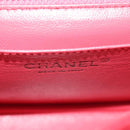 CHANEL Matelasse 17 Chain Shoulder Bag Lamb Skin Red Gold CC Auth 144831SAM-24