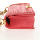 CHANEL Chain Matelasse Boy Chanel Bag Lamb Skin Pink Gold CC Auth 144832AM-3