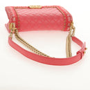 CHANEL Chain Matelasse Boy Chanel Bag Lamb Skin Pink Gold CC Auth 144832AM-7
