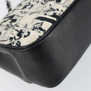 CHANEL Choco Bar Chain Shoulder Bag Satin Black Silver CC Auth 144833V-17