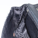 CHANEL Choco Bar Chain Shoulder Bag Satin Black Silver CC Auth 144833V-22