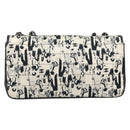 CHANEL Choco Bar Chain Shoulder Bag Satin Black Silver CC Auth 144833V-2