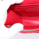 Christian Dior Canage Chain Schultertasche Emaille Rot Silber Auth 144835-21