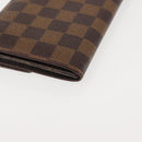 LOUIS VUITTON Damier Ebene Porte Monnaie Credit Wallet N61725 Auth 144838-15