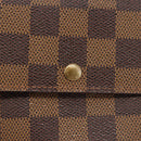 LOUIS VUITTON Damier Ebene Porte Monnaie Credit Wallet N61725 Auth 144838-17