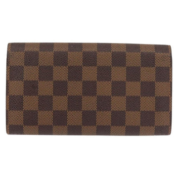 LOUIS VUITTON Damier Ebene Porte Monnaie Credit Wallet N61725 Auth 144838 - 0
