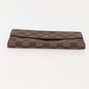 LOUIS VUITTON Damier Ebene Porte Monnaie Credit Wallet N61725 Auth 144838-7