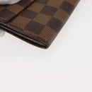 LOUIS VUITTON Damier Ebene Porte Monnaie Credit Wallet N61725 Auth 144838-8
