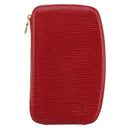LOUIS VUITTON Epi Agenda Geod Wallet Red M63877 LV Auth 144840-13