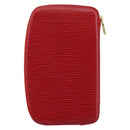 LOUIS VUITTON Epi Agenda Geod Wallet Red M63877 LV Auth 144840-2