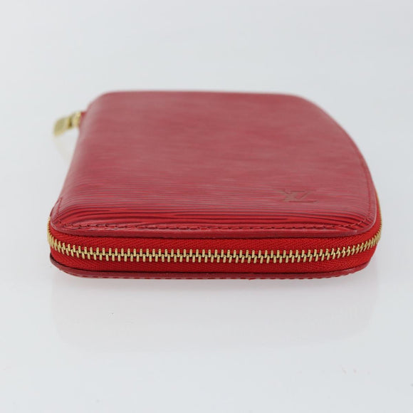 LOUIS VUITTON Epi Agenda Geod Wallet Red M63877 LV Auth 144840