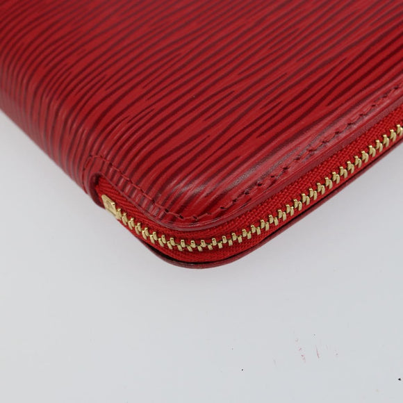 LOUIS VUITTON Epi Agenda Geod Wallet Red M63877 LV Auth 144840
