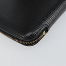 LOUIS VUITTON Epi Agenda Geode Travel Case Black M63872 LV Auth 144841-15