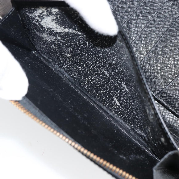 LOUIS VUITTON Epi Agenda Geode Travel Case Black M63872 LV Auth 144841