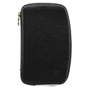 LOUIS VUITTON Epi Agenda Geode Travel Case Black M63872 LV Auth 144841-13