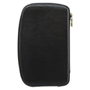 LOUIS VUITTON Epi Agenda Geode Travel Case Black M63872 LV Auth 144841-2