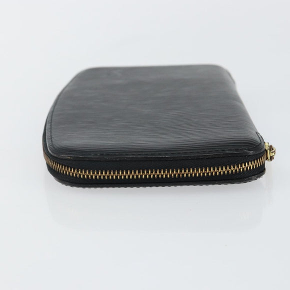 LOUIS VUITTON Epi Agenda Geode Travel Case Black M63872 LV Auth 144841