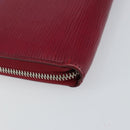 LOUIS VUITTON Epi Zippy Wallet Long Wallet Fuchsia M60305 LV Auth 144842-16