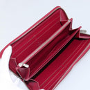 LOUIS VUITTON Epi Zippy Wallet Long Wallet Fuchsia M60305 LV Auth 144842-10