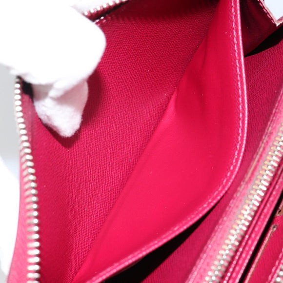 LOUIS VUITTON Epi Zippy Wallet Long Wallet Fuchsia M60305 LV Auth 144842