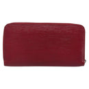 LOUIS VUITTON Epi Zippy Wallet Long Wallet Fuchsia M60305 LV Auth 144842-2