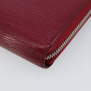 LOUIS VUITTON Epi Zippy Wallet Long Wallet Fuchsia M60305 LV Auth 144842-7