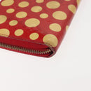 LOUIS VUITTON Monogram Vernis Yayoi Kusama Wallet Rouge M91572 LV Auth 144843-15