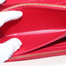 LOUIS VUITTON Monogram Vernis Yayoi Kusama Wallet Rouge M91572 LV Auth 144843-19