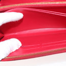 LOUIS VUITTON Monogram Vernis Yayoi Kusama Wallet Rouge M91572 LV Auth 144843-20