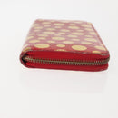 LOUIS VUITTON Monogram Vernis Yayoi Kusama Wallet Rouge M91572 LV Auth 144843-3