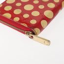 LOUIS VUITTON Monogram Vernis Yayoi Kusama Wallet Rouge M91572 LV Auth 144843-7