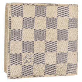 LOUIS VUITTON Damier Azur Porte Feuille Marco Bifold Wallet N60018 Auth 144844
