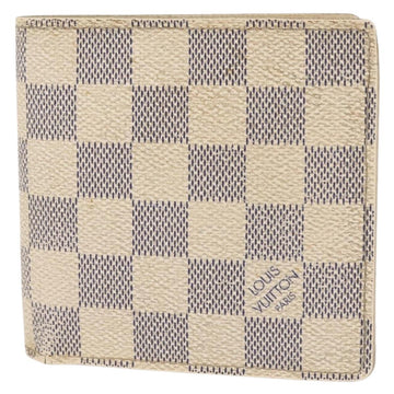 LOUIS VUITTON Damier Azur Porte Feuille Marco Bifold Wallet N60018 Auth 144844 - 0