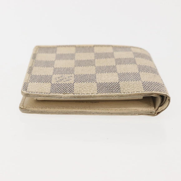 LOUIS VUITTON Damier Azur Porte Feuille Marco Bifold Wallet N60018 Auth 144844