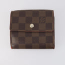 LOUIS VUITTON Monogram Damier Wallet 4Set LV Auth 144845-14