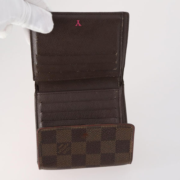 LOUIS VUITTON Monogram Damier Wallet 4Set LV Auth 144845