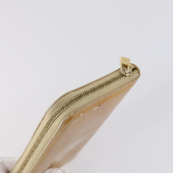 LOUIS VUITTON Monogram Vernis Mat Wallet 3Set Red Beige black LV Auth 144846