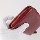 LOUIS VUITTON Monogram Vernis Mat Wallet 3Set Red Beige black LV Auth 144846-18