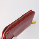 LOUIS VUITTON Monogram Vernis Mat Wallet 3Set Red Beige black LV Auth 144846-19