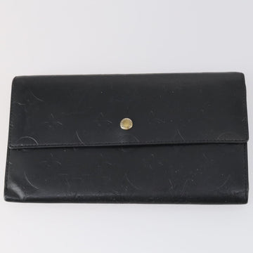 LOUIS VUITTON Monogram Vernis Mat Wallet 3Set Red Beige black LV Auth 144846 - 0