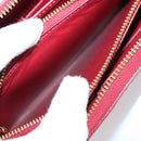 LOUIS VUITTON Monogram Vernis Mat Wallet 3Set Red Beige black LV Auth 144846-23