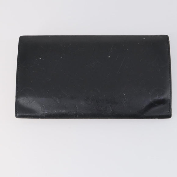 LOUIS VUITTON Monogram Vernis Mat Wallet 3Set Red Beige black LV Auth 144846