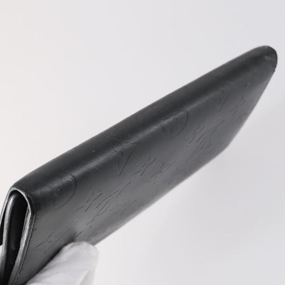 LOUIS VUITTON Monogram Vernis Mat Wallet 3Set Red Beige black LV Auth 144846