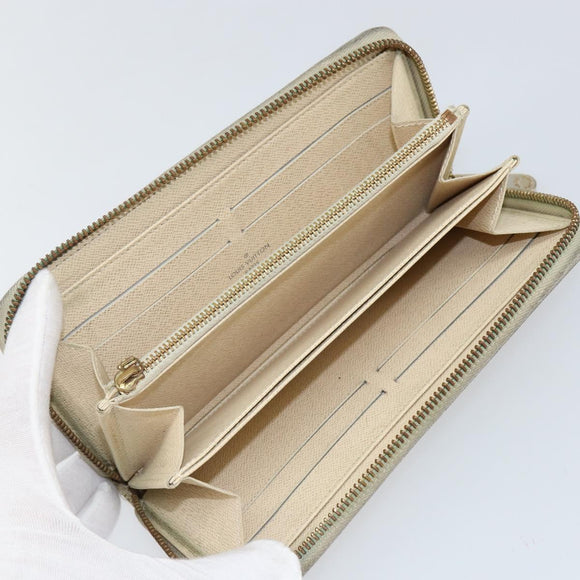 LOUIS VUITTON Damier Azur Zippy Wallet Long Wallet N60019 LV Auth 144850