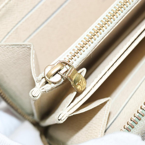 LOUIS VUITTON Damier Azur Zippy Wallet Long Wallet N60019 LV Auth 144850