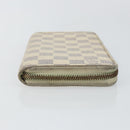 LOUIS VUITTON Damier Azur Zippy Wallet Long Wallet N60019 LV Auth 144850-4
