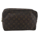 LOUIS VUITTON Monogram Trousse Toilette 28 Clutch Bag M47522 LV Auth 144862-1