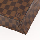 LOUIS VUITTON Damier Ebene Sac Plat Hand Bag N51140 LV Auth 144863-9