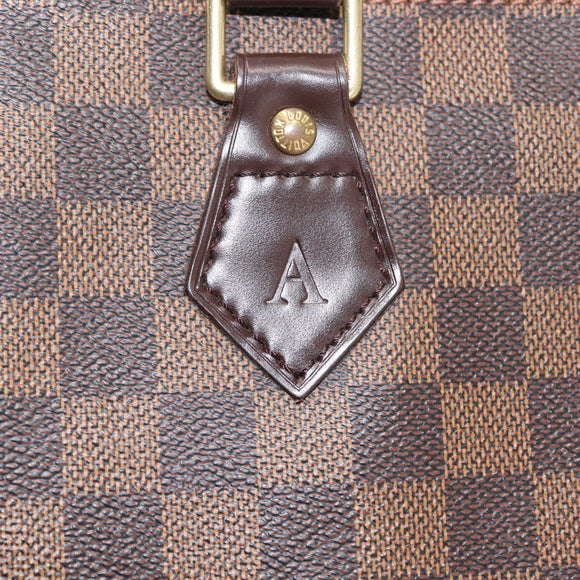 LOUIS VUITTON Damier Ebene Sac Plat Hand Bag N51140 LV Auth 144863